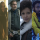 From left to right Han (Alden Ehrenreich), Qi’ra (Emilia Clarke), Beckett (Woody Harrelson), Val (Thandie Newton), Lando (Donald Glover), and Chewbacca (Joonas Suotamo).